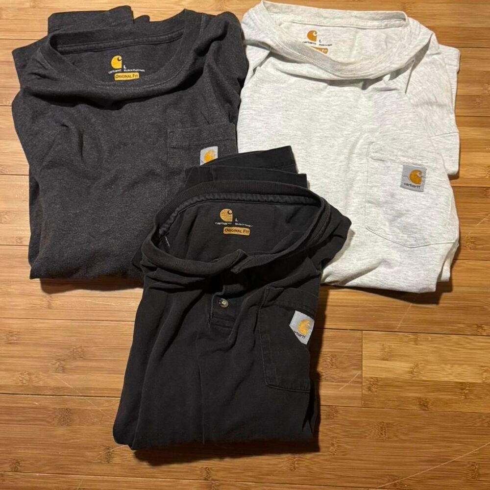 Carhartt Men's Black and Grey T-shirt